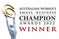 2022 Australian Women’s Small Business Champion Awards winner badge
